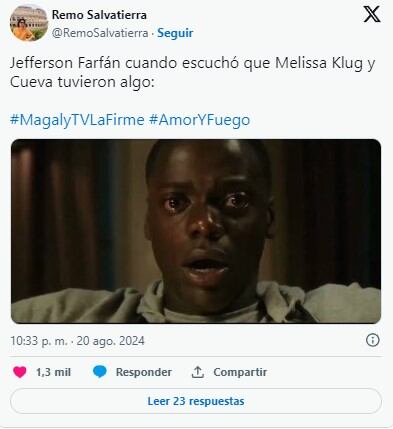 Revelaciones de Pamela López sobre Melissa Klug y Christian Cueva generan una ola de memes en redes. “El real efecto mariposa”. (Captura: 'X')