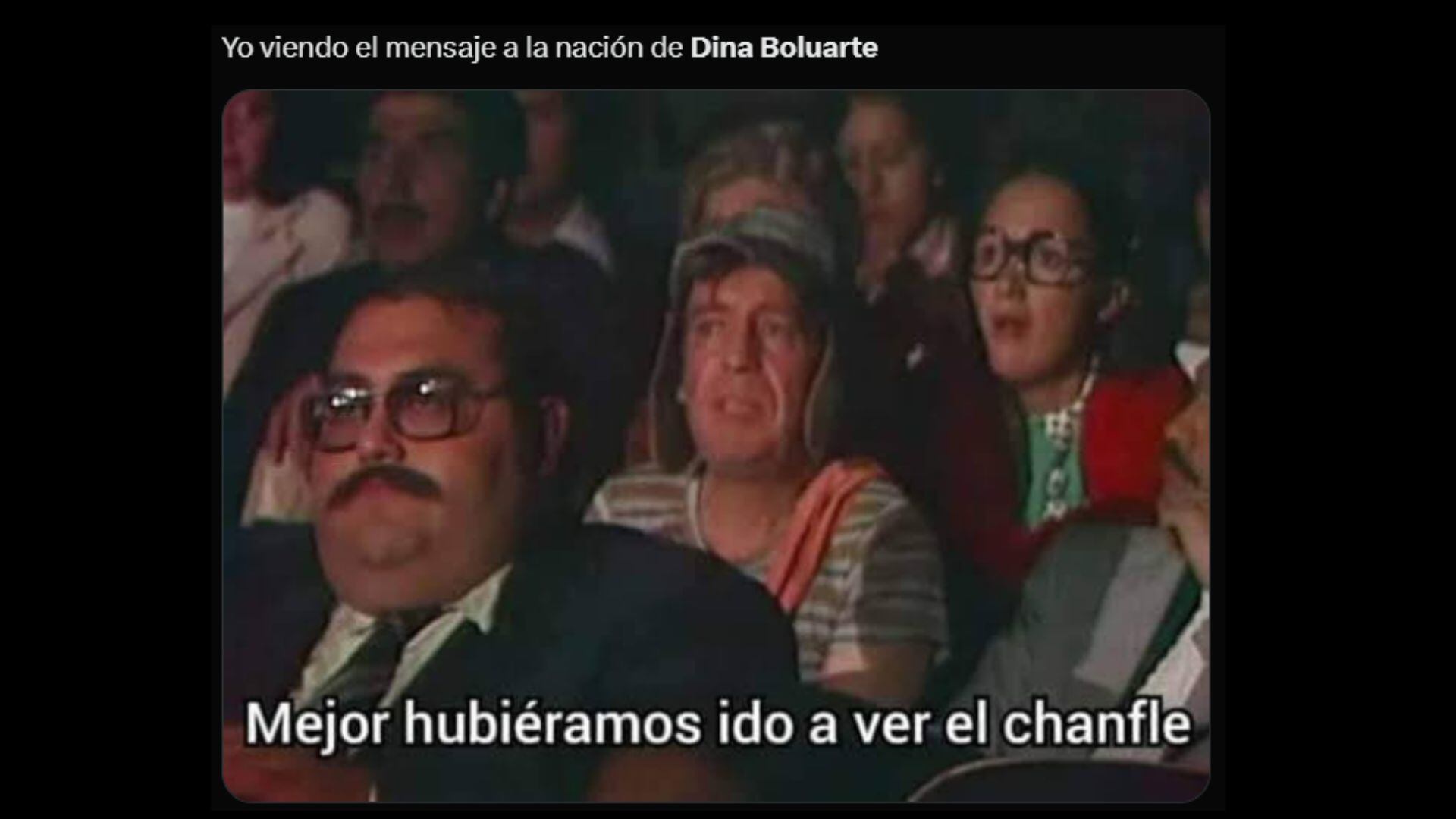 Memes por el Mensaje a la Nación de Dina Boluarte.