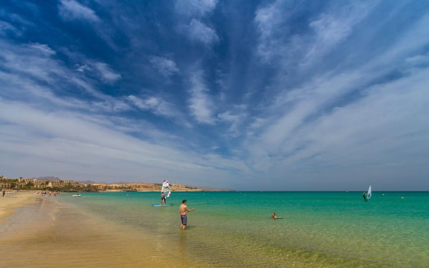 Costa Calma, al sur de Fuerteventura