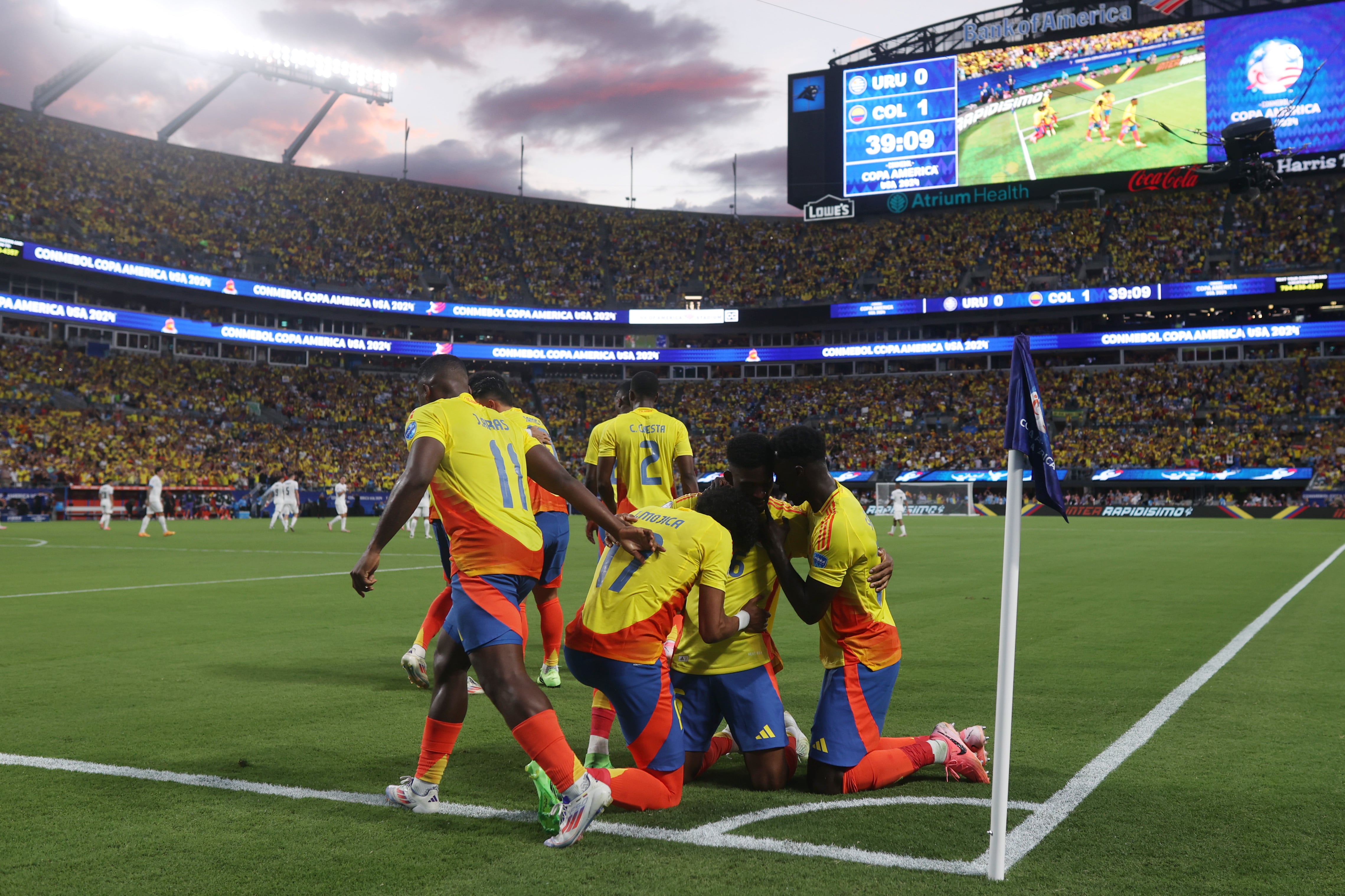 Copa América 2024 - Uruguay vs Colombia - Gol de Colombia