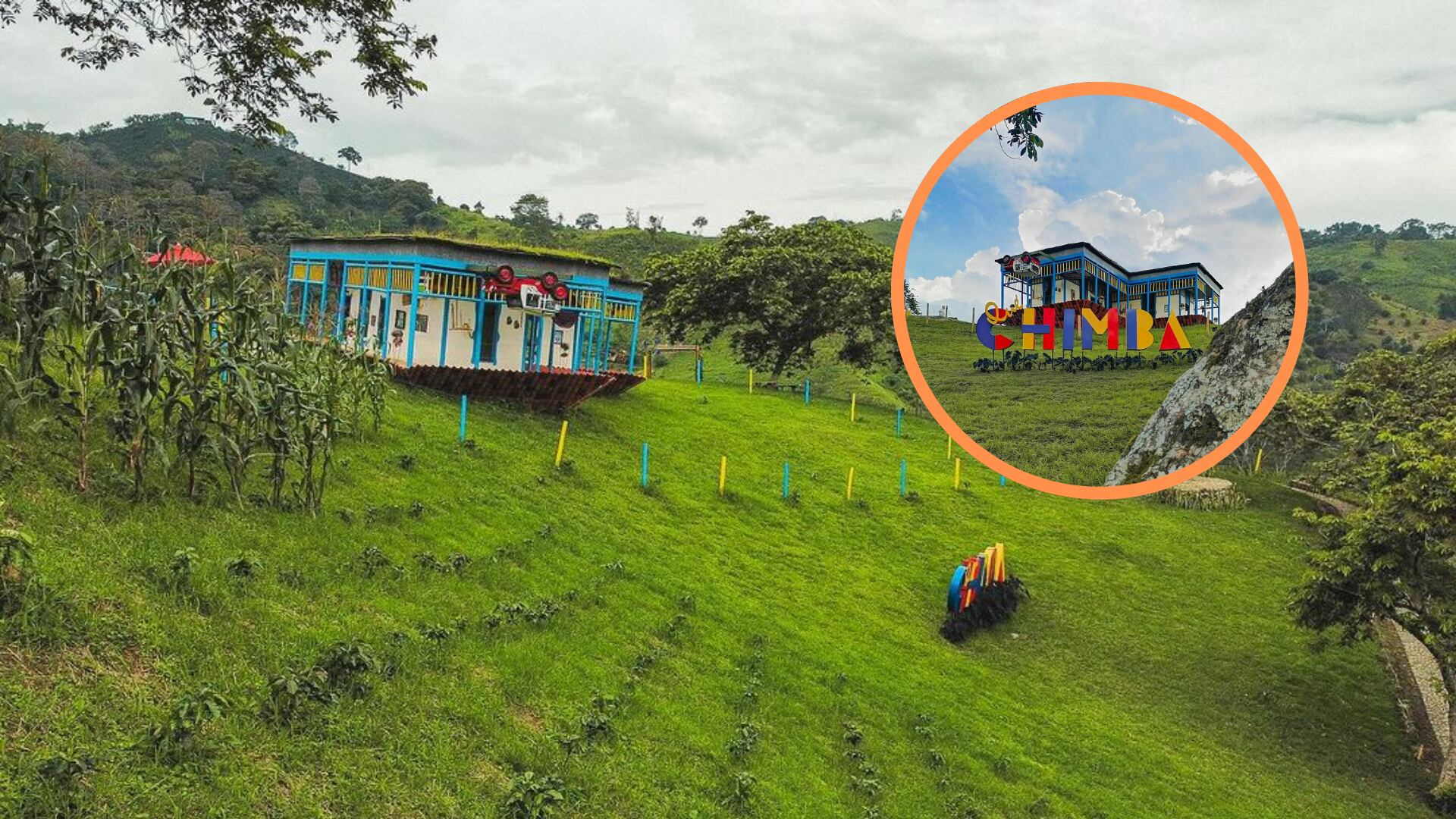 Esta es la casa al revés del parque Qinti, en el Quindío - crédito qintiparque/Instagram