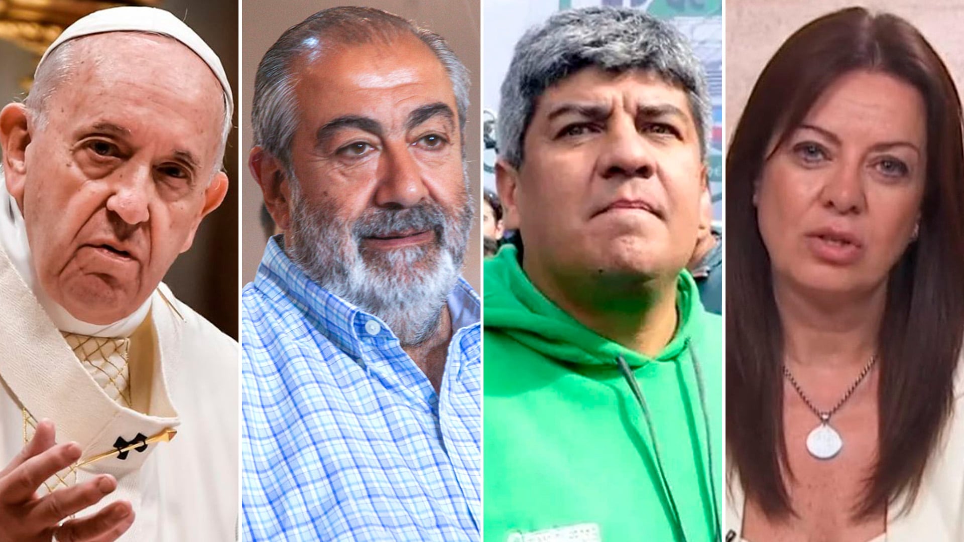 Papa Francisco, Héctor Daer, Pablo Moyano y Sandra Pettovello