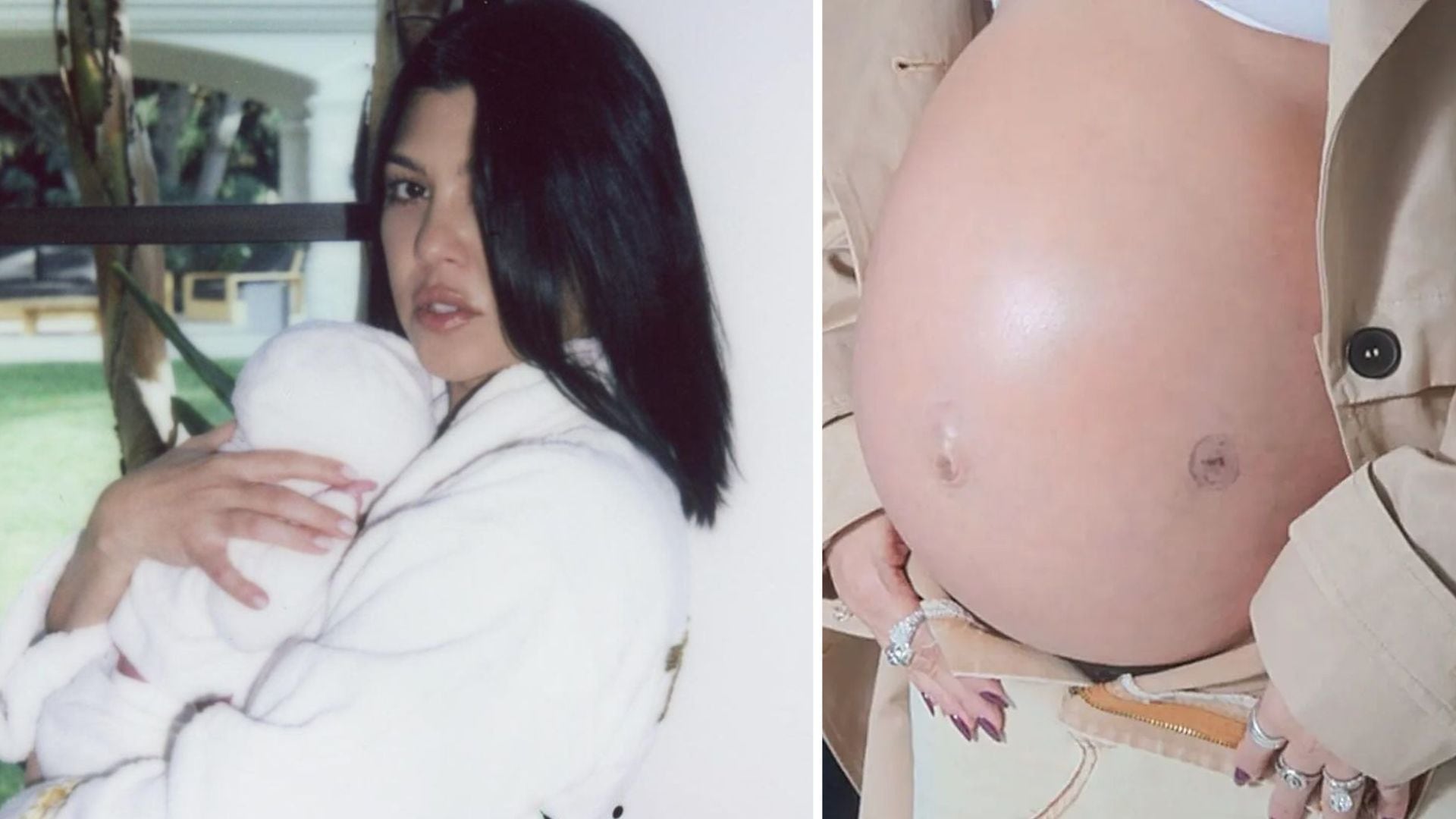 Kourtney Kardashian y su bebé Rocky (Créditos: Instagram/Hulu)