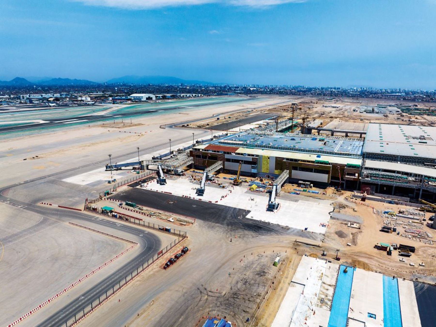 Nueva terminal del Aeropuerto Jorge Chávez presenta 80% de avance. (Foto: Andina)