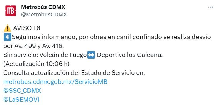 Estado en tiempo real de las diversas líneas de la red de transporte público terrestre.