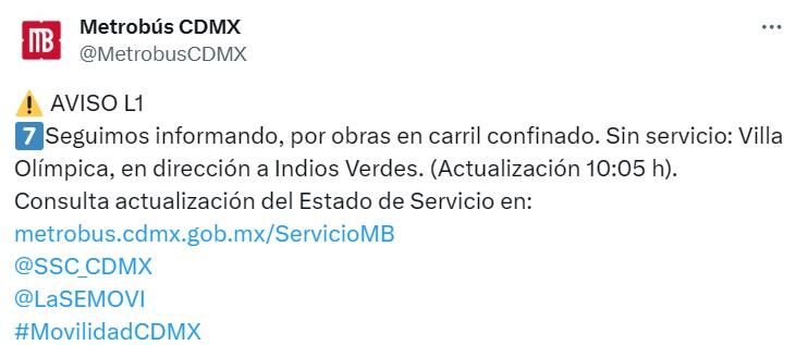 Estado en tiempo real de las diversas líneas de la red de transporte público terrestre.