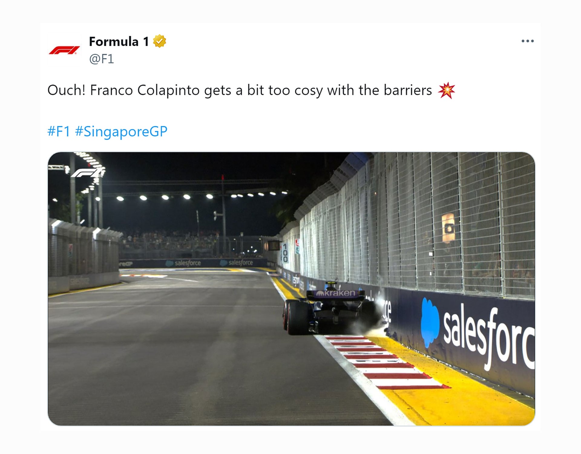 Reacciones de la F1 con Colapinto: