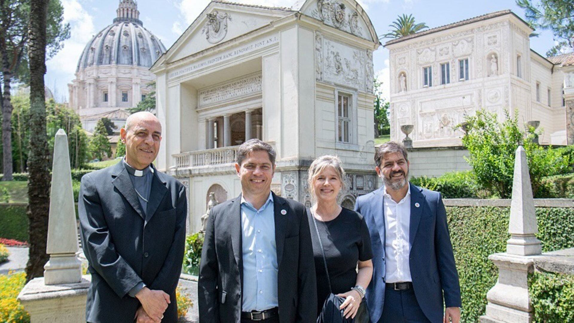 Axel Kicillof en el Vaticano