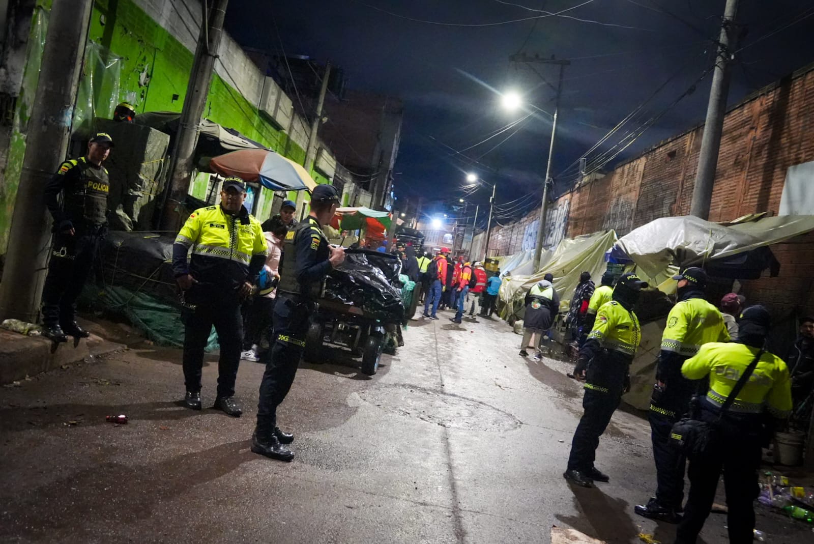 Intervención policial del barrio María Paz - crédito Secretaría de Seguridad