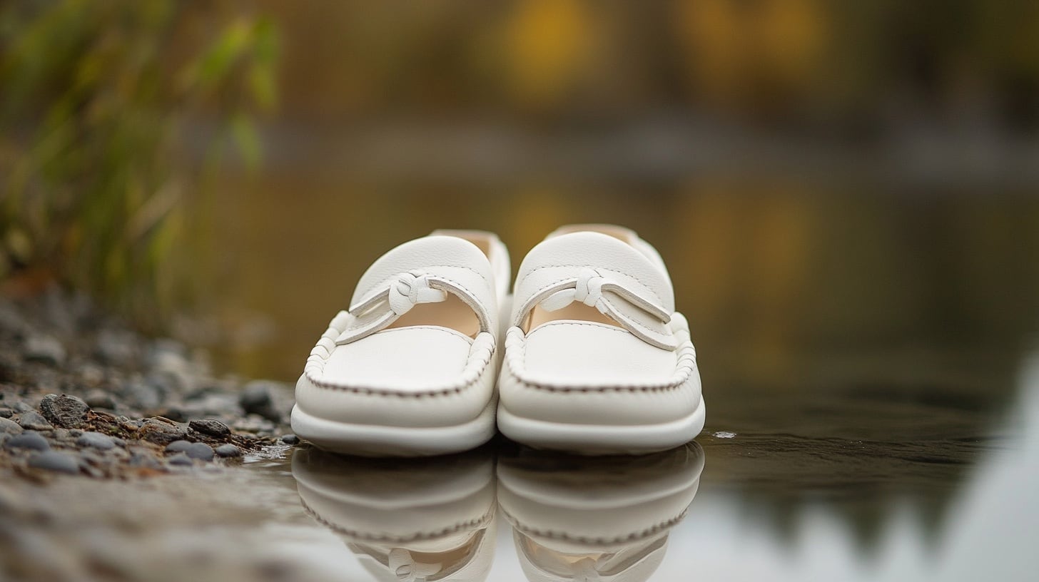 Zapatos mocasines en blanco y negro, moda clásica, estilos de calzado elegantes para diferentes ocasiones. - (Imagen Ilustrativa Infobae)