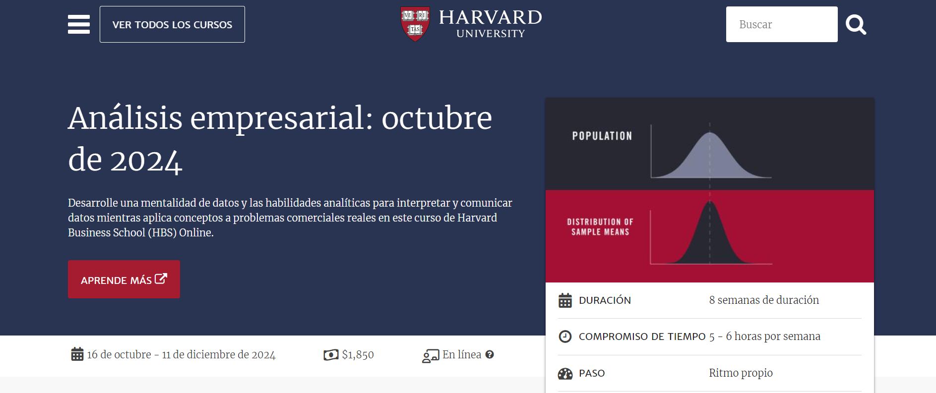 Harvard ofrece un curso especializado para empresarios que utilizan Excel. (Harvard)