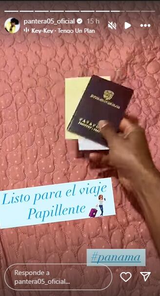 Papillentes mostraron sus preparativos para reunirse en Panamá - crédito  @pantera05_oficial/IG