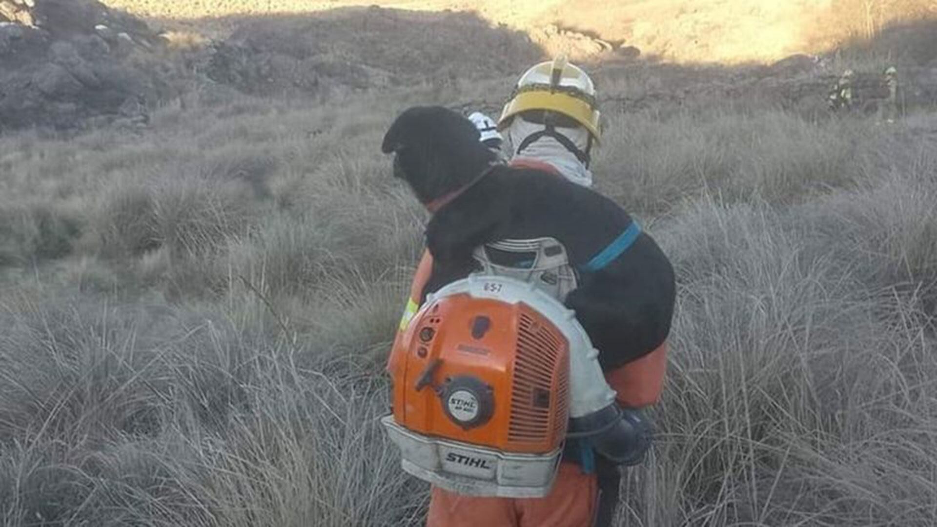 bomberos rescataron a Encendedor