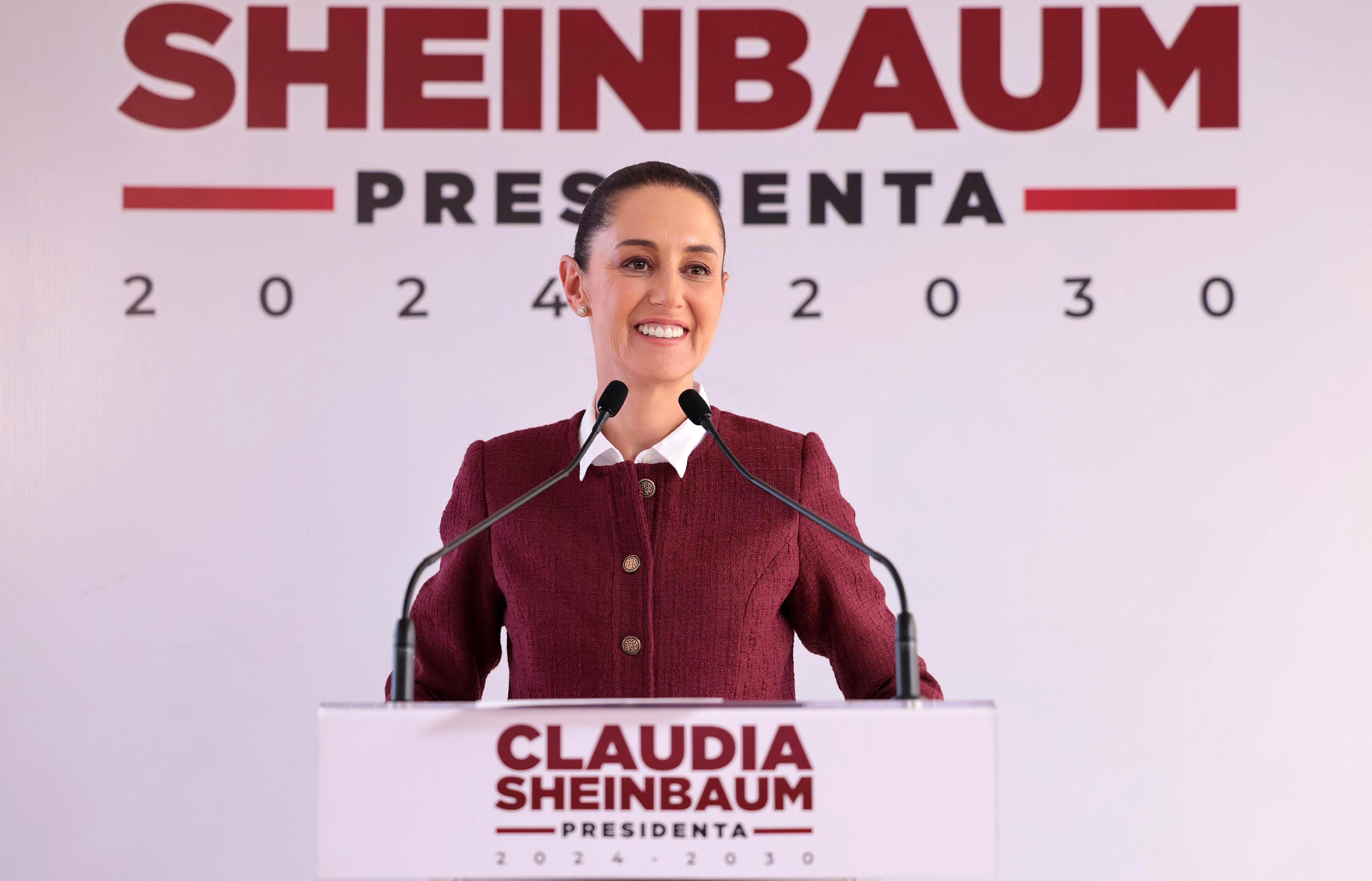 La presidenta electa Claudia Sheinbaum anuncia a los integrantes de su equipo de gobierno. EFE/Casa de Campaña de Claudia Sheinbaum