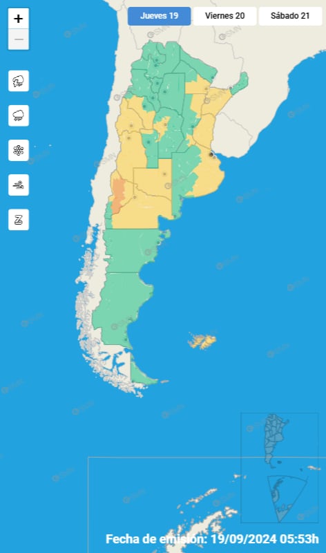 mapa alerta