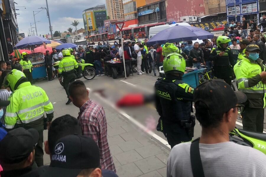 Caso de sicariato en el Centro de Bogotá