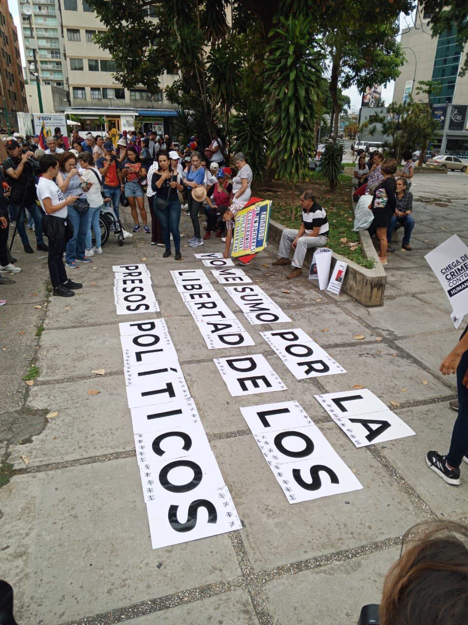 protesta venezuela Parque Cristal