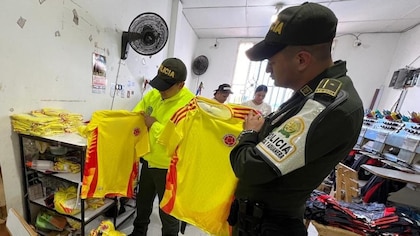 Incautaron más de mil camisetas falsificadas de la selección Colombia: estaban avaluadas en $74 millones