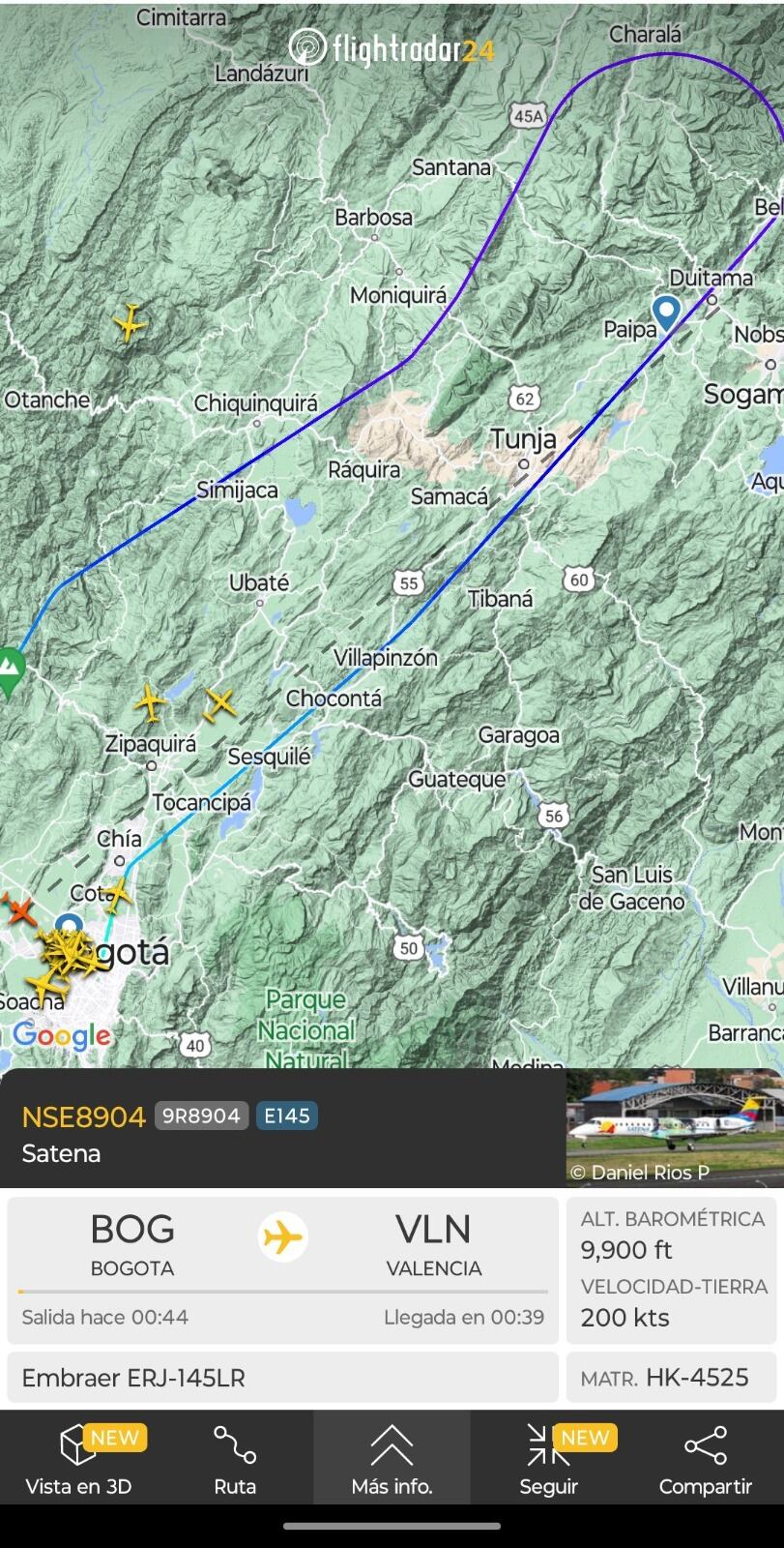 Satena y las autoridades aeroportuarias recopilan información para determinar qué motivó el regreso del vuelo 8904 - crédito @decafe_col / X