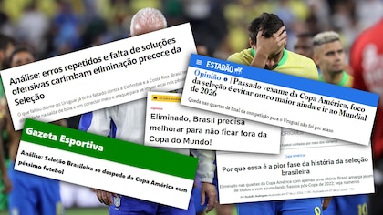 La avalancha de críticas de la prensa de Brasil tras la eliminación en la Copa América: “La peor selección de todos los tiempos”