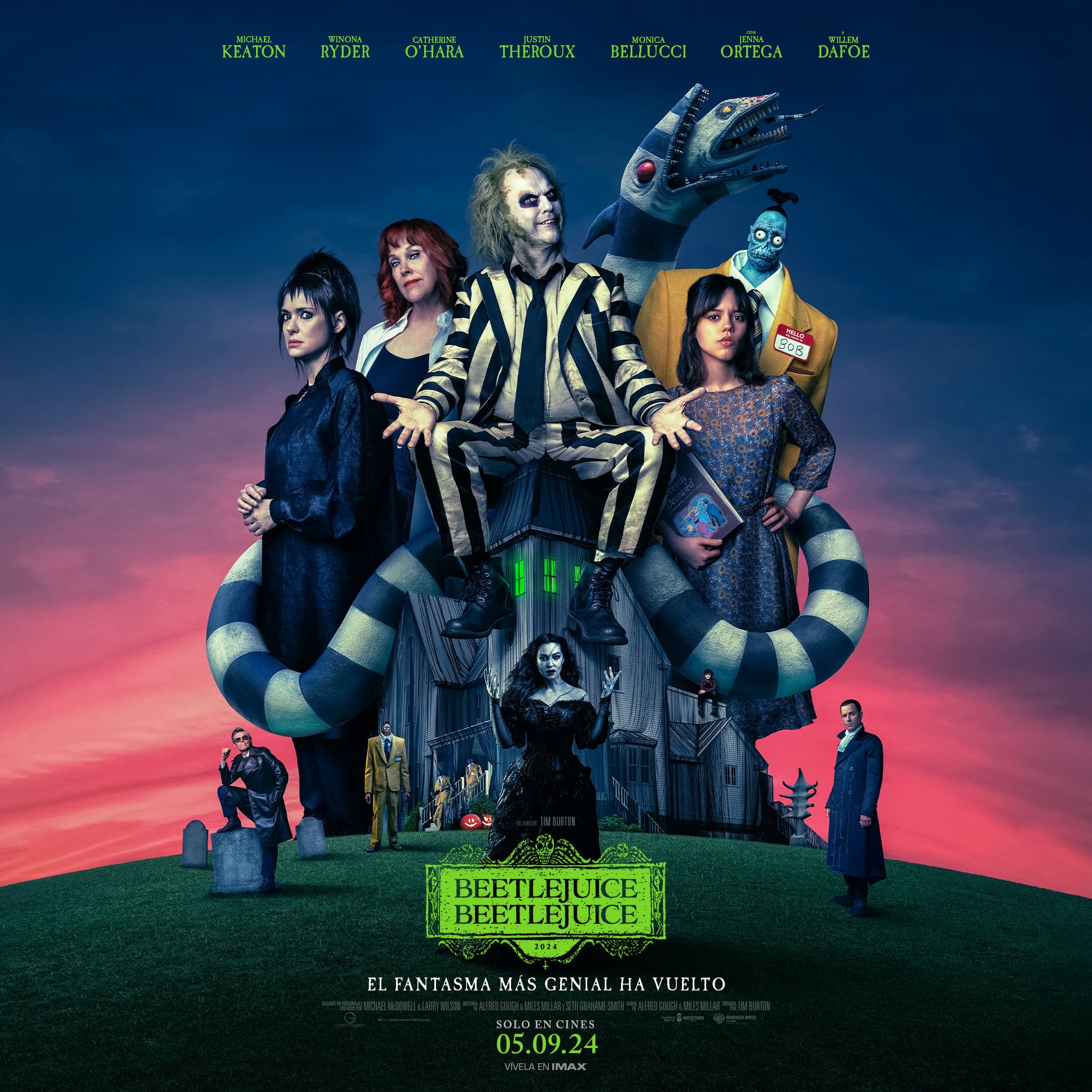 Beetlejuice Beetlejuice - Michael Keaton - Catherine O'Hara - Jenna Ortega - Beetlejuice 2