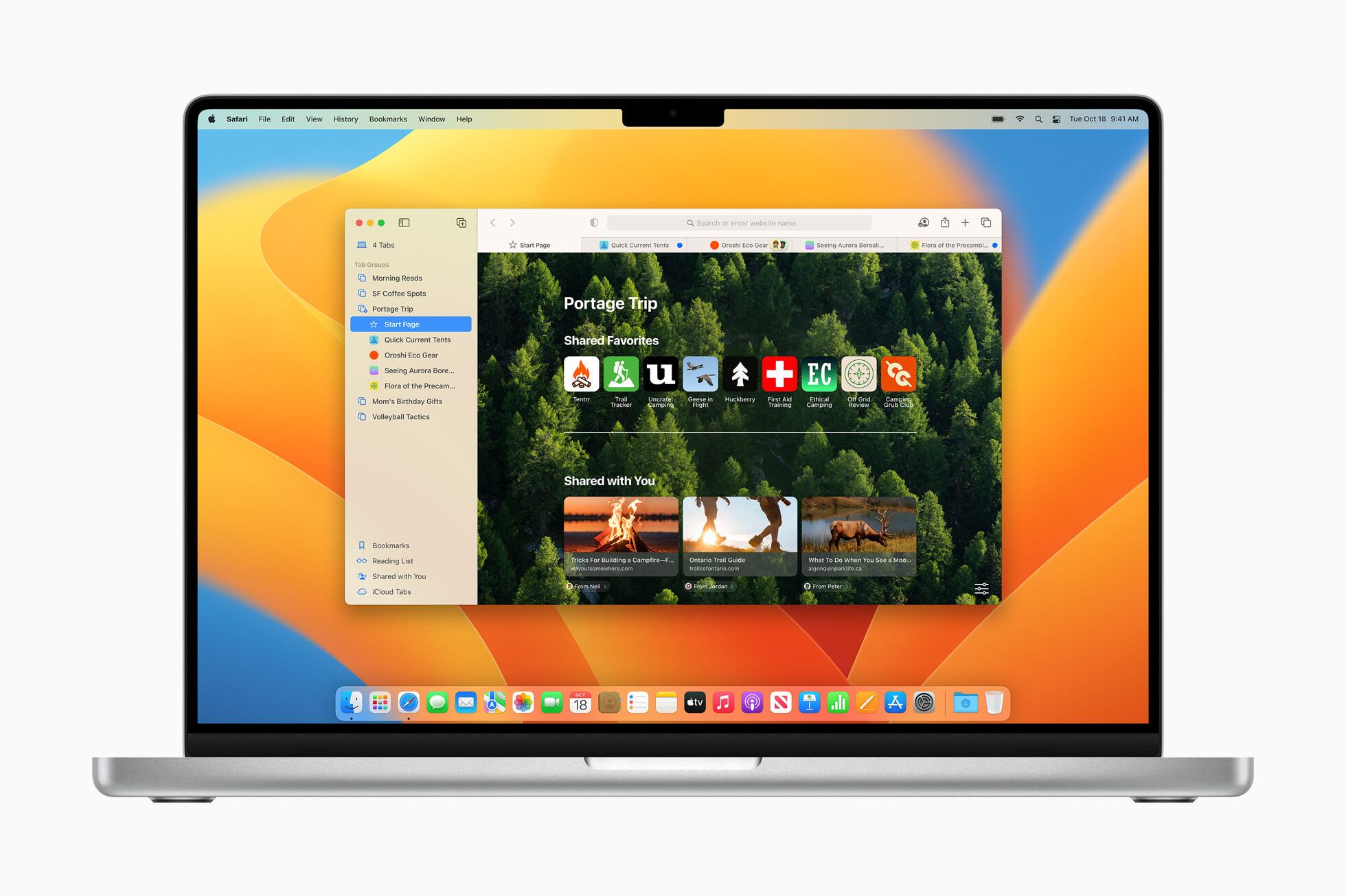 Nuevas funciones de macOS Ventura. (foto: Apple)