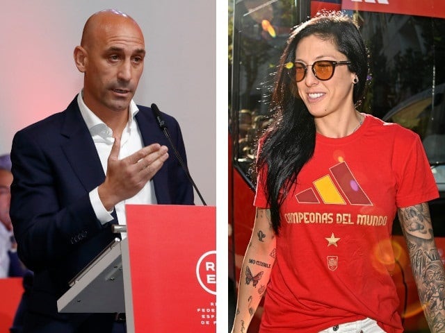 El expresidente de la RFEF Luis Rubiales y Jenni Hermoso (Europa Press)

