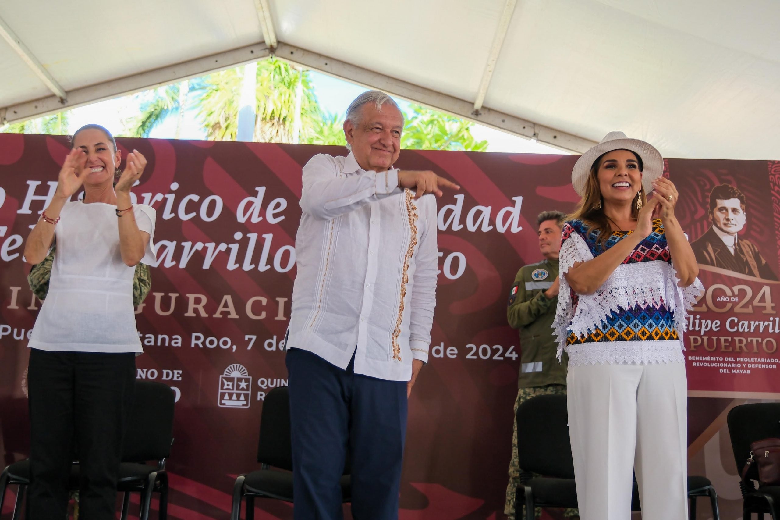 AMLO agradece apoyo a la 4T en Felipe Carrilo Puerto: “El motor es el pueblo”