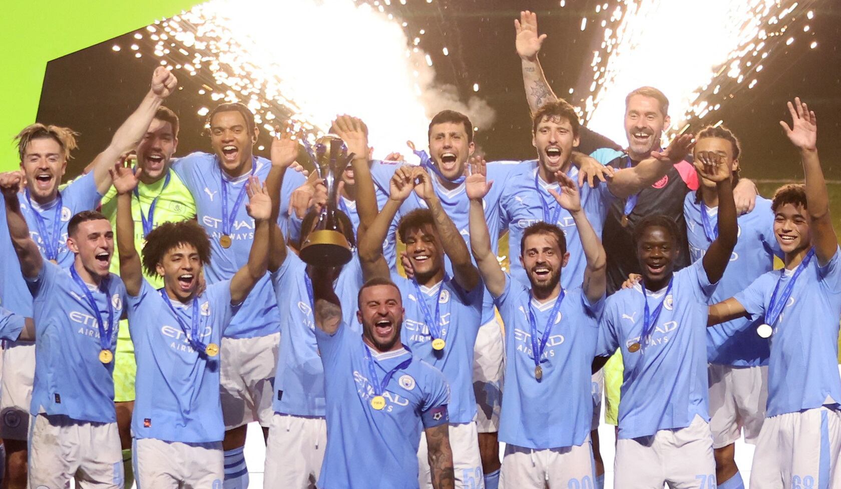 Manchester City le ganó la final al Fluminense y ganó la última edición del viejo Mundial de Clubes (Foto: Reuters/Ahmed Yosri)