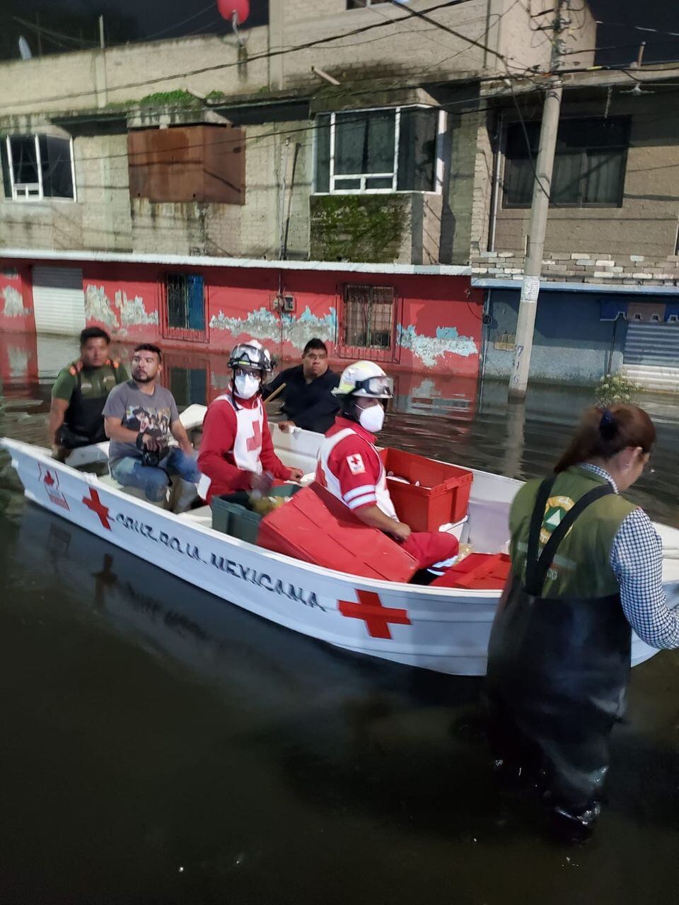 Inundaciones en Chalco- Cruz Roja