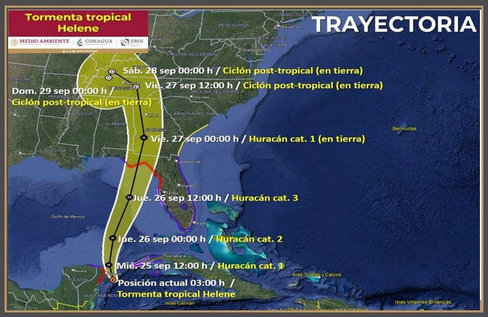 Tormenta Tropical Helene: Activan alerta naranja en Quintana Roo | EN VIVO