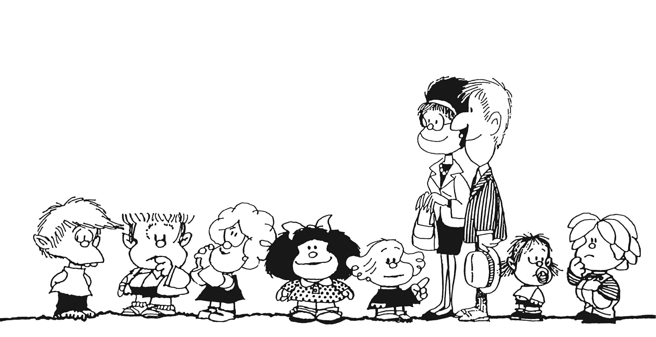 Todos los personajes de la tira creada por Quino