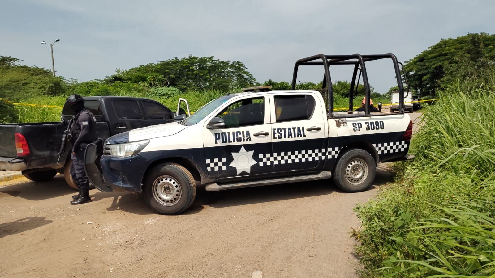 La zona fue resguardada por agentes de la Policía Estatal. (Facebook/Carlos Navarrete-Reportero)