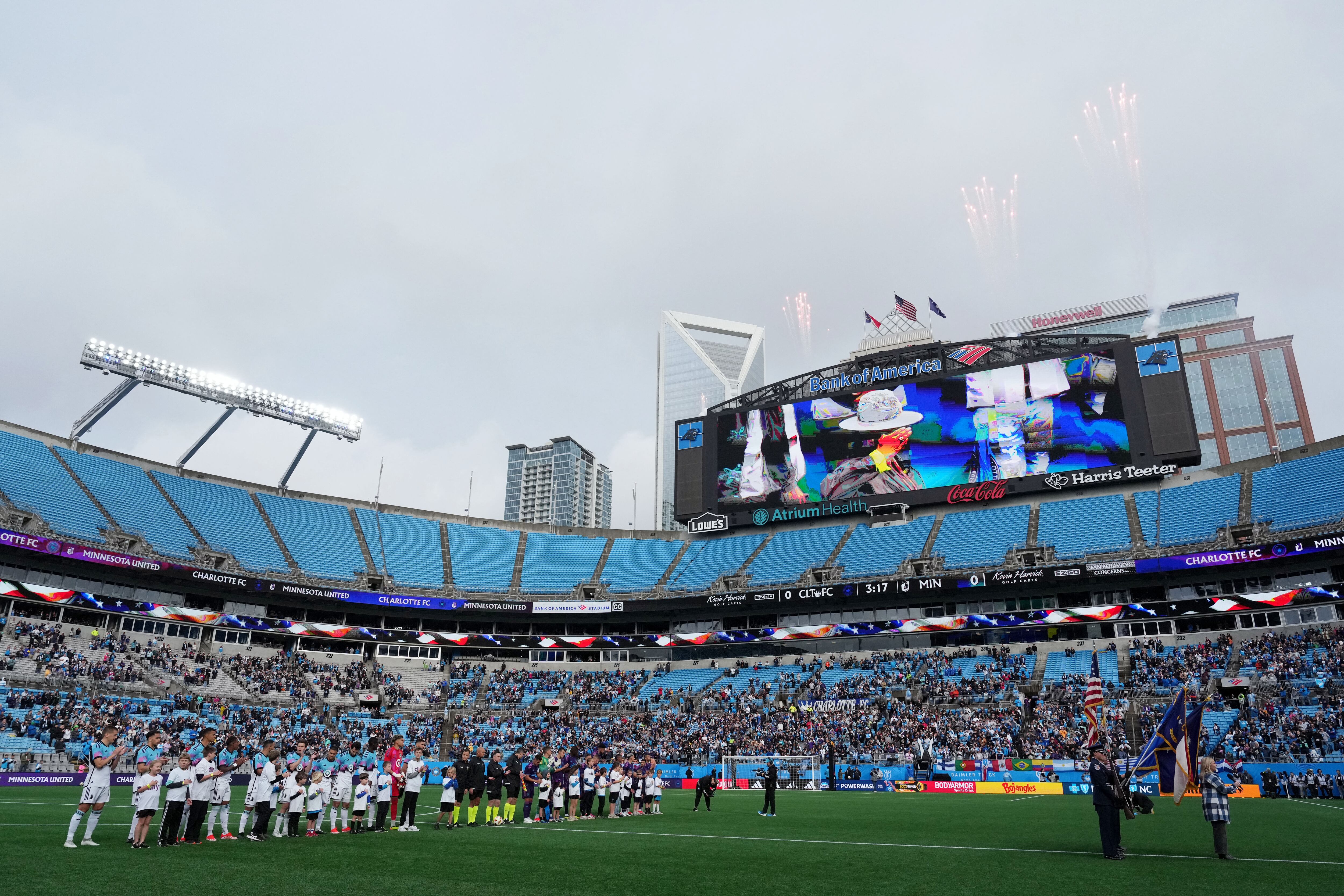 Bank of America Stadium tiene espacio para casi 75 mil espectadores. Mandatory Credit: Bob Donnan-USA TODAY Sports