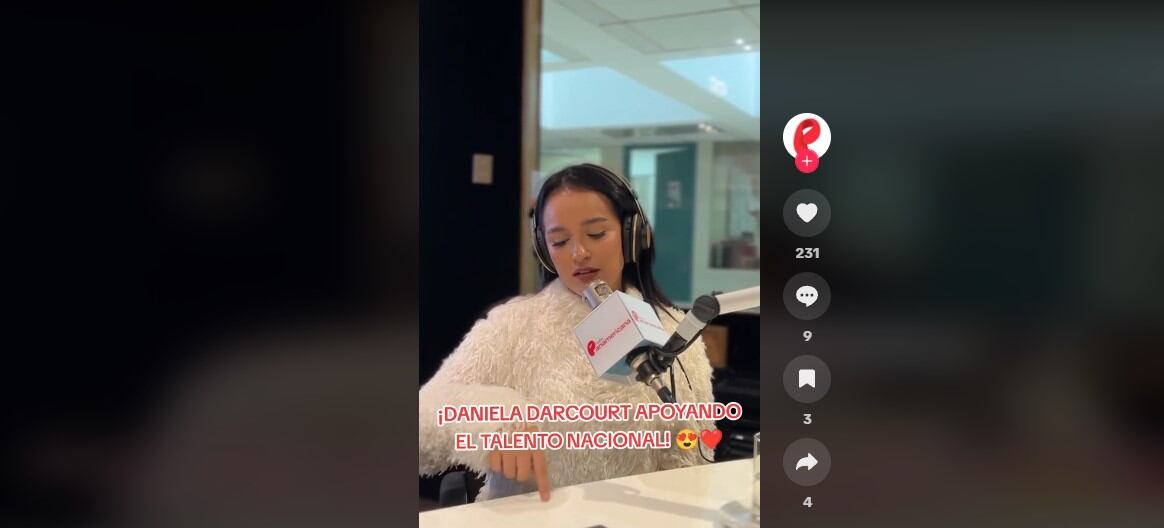 Daniela Darcourt y su fuerte mensaje por declaraciones de Sergio George: “No vendan sus sueños a cualquiera”. (Captura: TikTok)